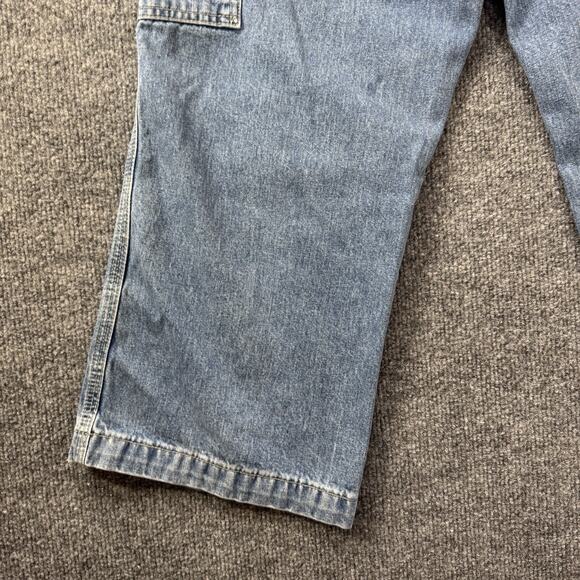 Vintage Y2K Women’s Tommy Hilfiger Carpenter denim Jeans Size 12 Baggy Hip Hop - Picture 3 of 10